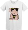 Men's Round Neck T-Shirt Iggy Pop Beat Em Up Cool and Breathable White