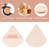 10 Pcs Triangle Powder Puff, Soft Face Powder Puffs Beauty Sponge Makeup Velour Puff Beauty Makeup Tools for Loose Powder and Cosmetic Foundation