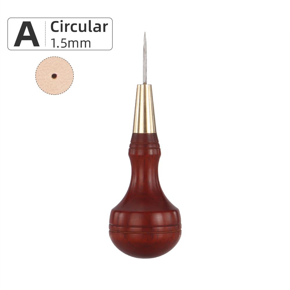 1pcs Leather Hole Punching Awl, Leather Sewing Stitching Hole Cutting Tool, Manual Leather Punch Carving Handicraft Tool