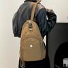 Waterproof Multifunctional Backpack Outdoor Travel Bag Solid Color Shoulder Bag Women's Chest Bag