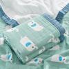 Cartoon Baby Blankets Summer Newborn 6 Layers Thicken Soft Cotton Muslin Swaddle Wrap Stuff Infant Boys Girls Blanket 110*110CM