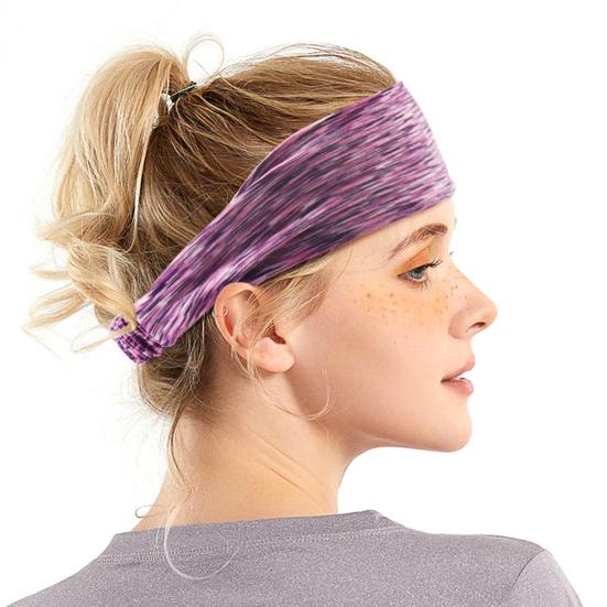 Sports Headband Sweat-Proof Elastic Hair Band Soft Lightweight Headband for Women Men Fitness Yoga Running Workout