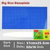 11 Colors 51*25.5cm Large Particle Size Building Blocks Baseplate Bricks Base Plate DIY Educational Toys for Children Brick Wall