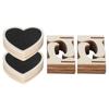 2 Set Mini Semne Tabla Lemn Card Loc Tablă Nuntă În formă de inimă Decorare pentru masă