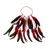 Boho Chic Indiase Stam Hoofdband Veer Kwast Bohemian Hoofdband Etnische Hoofddeksel Feestelijk Feest