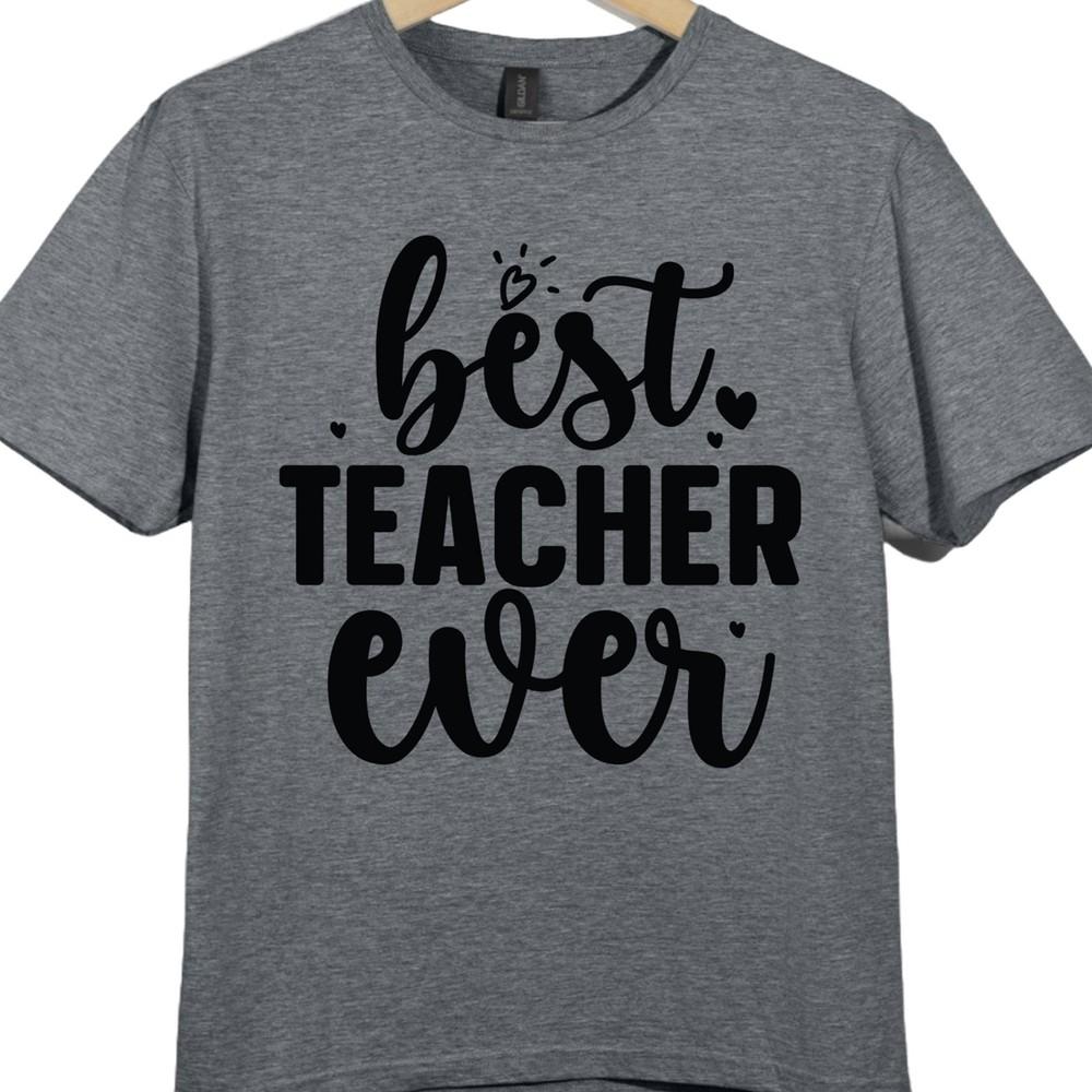Camiseta Melhor Professor de Sempre Presente de Agradecimento Fim de Período Escola Gráfica Top