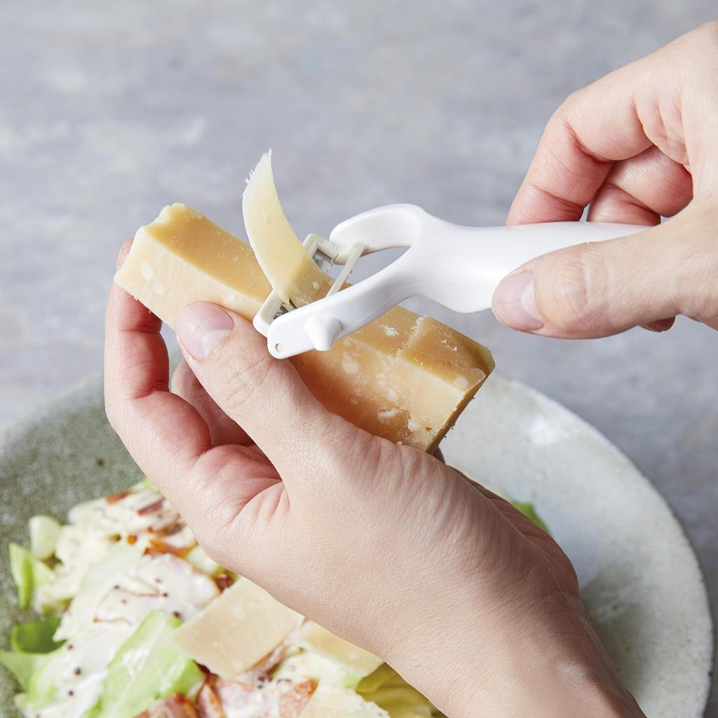 Kai Corporation Durable Titanium Peeler with Potato Peeler and Sprout Made In KAI KITCHEN DH8010 Rust-Resistant, Remover, White, Japan,