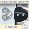For ZEEKR 009 2024 2025 Silicone Car Door Lock Buckle Protection Cover Elastic Anti-Collision Shock Absorbing Pad