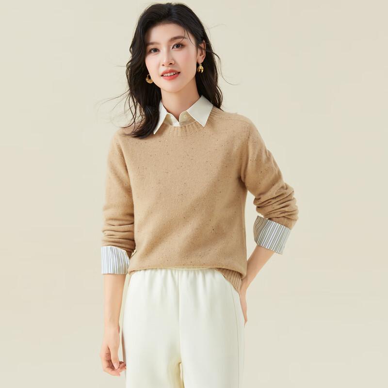 Women's Thick Merino Wool Round Neck Sweater