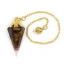 [Sedona Magic] Yin Reversal Orgonite Pendulum with Tiger's Eye Power Stone for Dowsing and Divination
