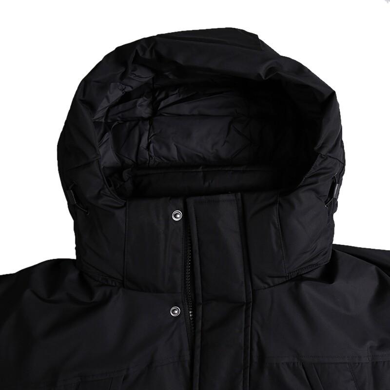 Adidas Solid Color Hooded Casual Down Jacket Men Jackets Black EH4004