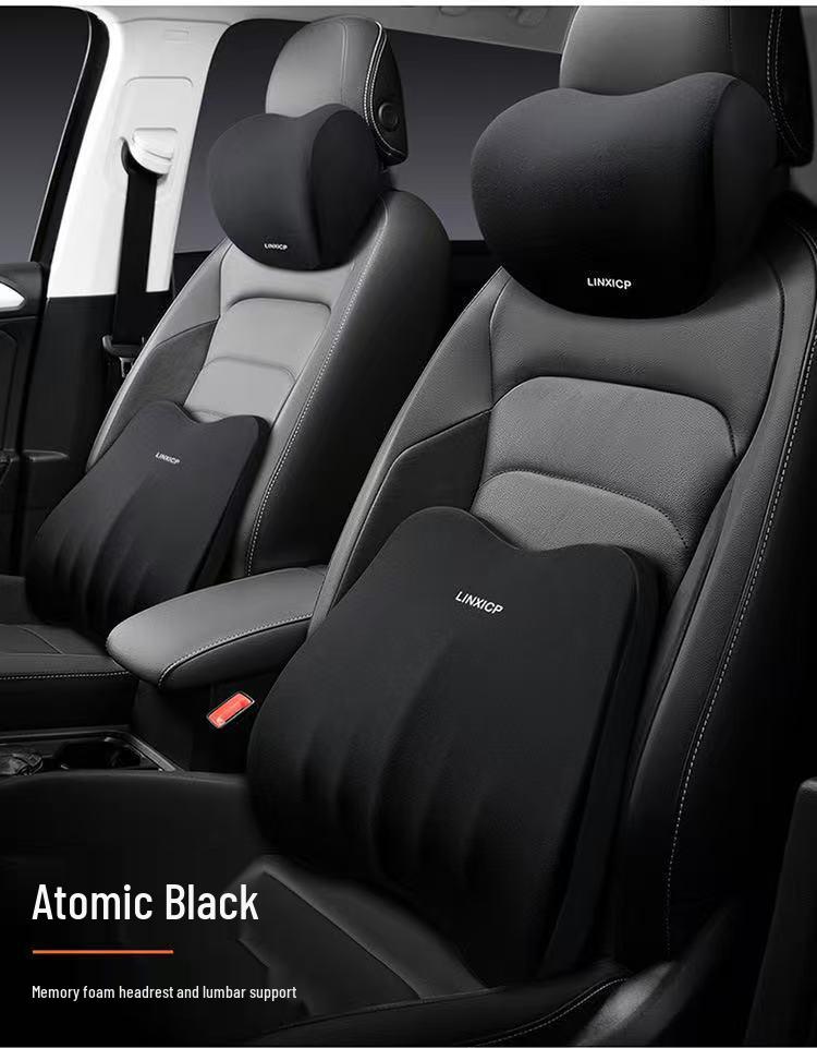 Opěrka hlavy a bederní opěrka do auta – Polštářek do interiéru pro pohodlné cestování