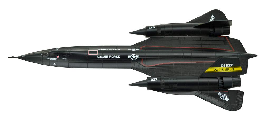 TANG Scale Blackbird Alloy Finished US Air Force NASA Airplane Model DYNASTY(TM) 1/144 SR-71 Model, Paint,