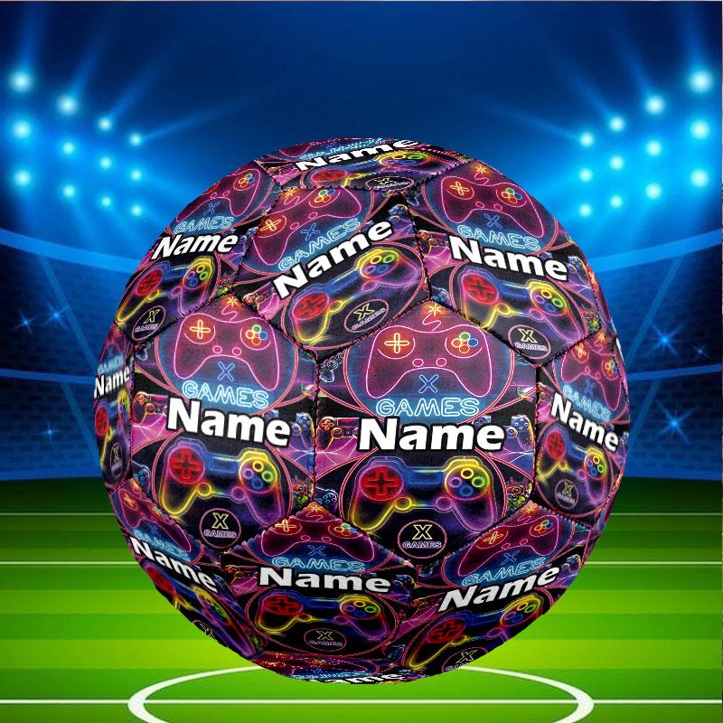 Custom Name Personalized Game On Print Size 5 Soccer Ball Training & Match Football, for Team, Kicking, Gift for Football Enthusiasts