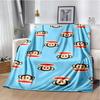 P-Paul Frank-k Flannel Portable Blanket for Children's Picnic in Living Room Bedroom Sofa Bed Ideal Birthday Gift