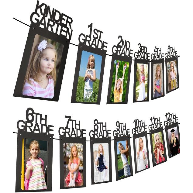 Graduation Decorations 2025 2026 5x7 Photo Banner for Class of 2025 Decorations K-12 Picture Banner for Senior 2025 High School Decor Graduation