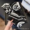 Long Silk Scarf Women's New Small Silk Scarf Printing Simulation Silk Tied Bag Streamer Explosion Sweet Little Scarf