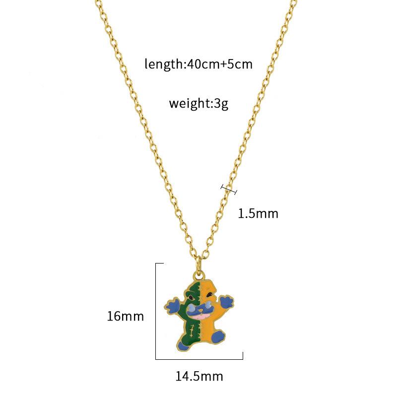 

Модное Цветное Ожерелье с Капающим Маслом Сказочная Маленькая Принцесса Женское Рождественское Универсальное Хэллоуин Цепочка на Ключицы Сладкий Характер