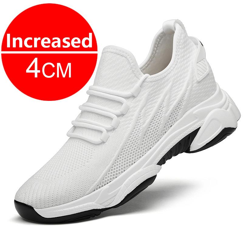 Fashion Men Elevator Shoes Height Increase Sneakers Shoes for Men 10cm Breathable Casual Shoes Invisible Inner Heightening 8cm Men Shoes