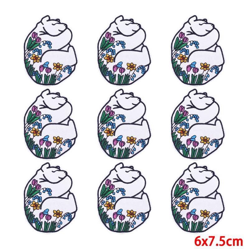 10 teile/los Stickerei Patch Eisen Auf Patches Für Kleidung Patches Auf Kleidung Jacken Dekor Applikation Nähen Liefert