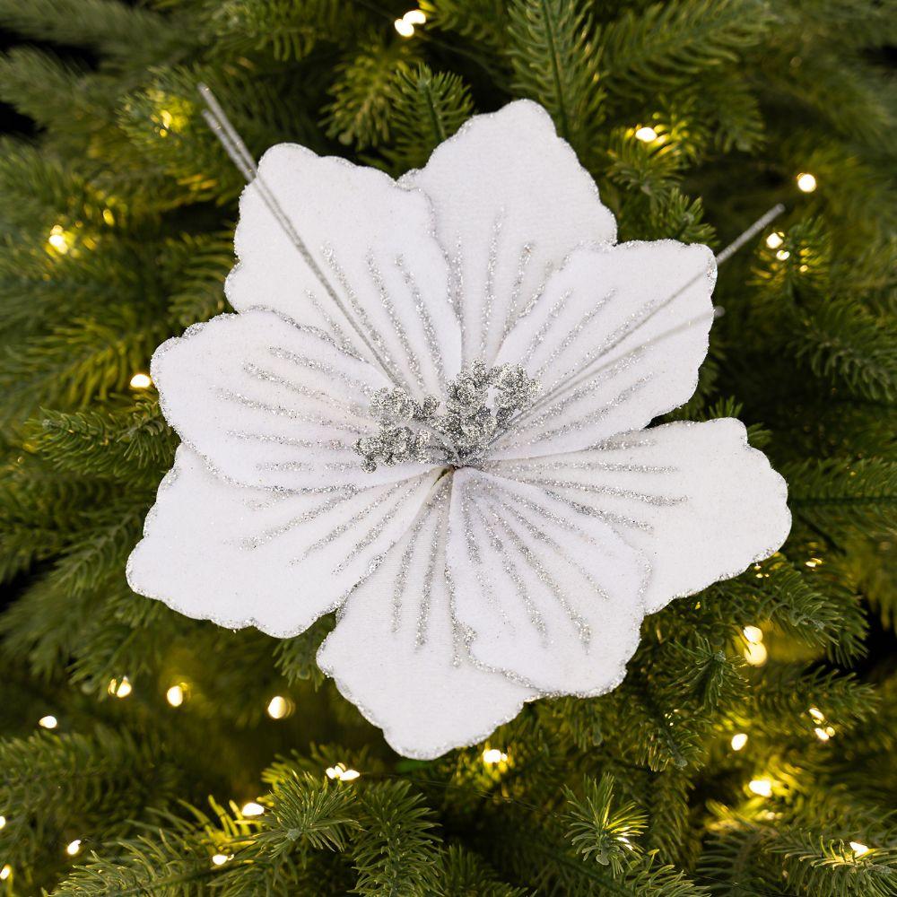 DIY Artificial Poinsettia Flower Layered Petals Christmas Tree Ornaments  Poinsettia Ornament