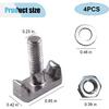 OEM Battery Terminal Bolts Kit - T-Shaped Battery Bolts with Cable Extender (4PCS)
