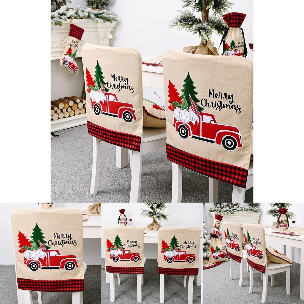 Festive Forest Santa Christmas Chair Cover For Car Seats And Home Furniture