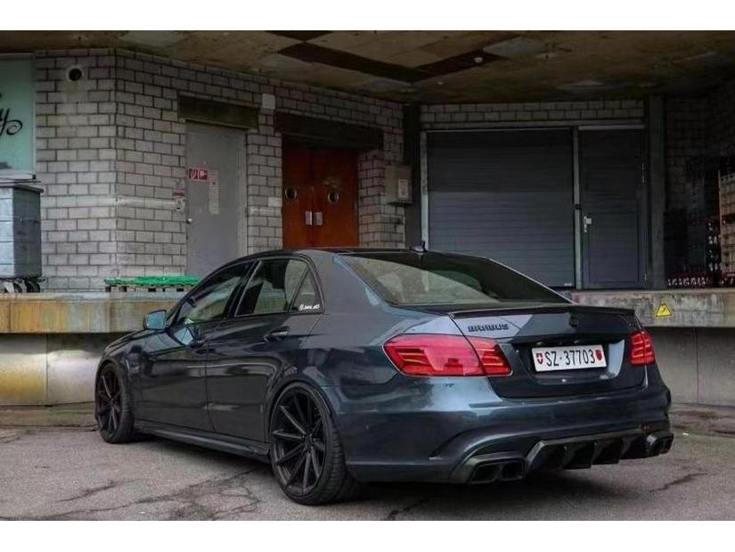 Mercedes-Benz E-Class W212 E63 Carbon Fiber Body Kit: Front & Rear Bumpers, Front Lip, Side Skirts, Rear Lip, Tail Wing, Hood.