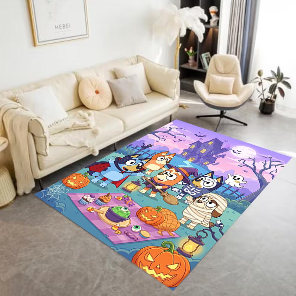 Halloween Party Cemetery Carpet Perfect for Entryway Hallway Kitchen Living Rooms Antislip Carpet Office home decor Best for Christmas