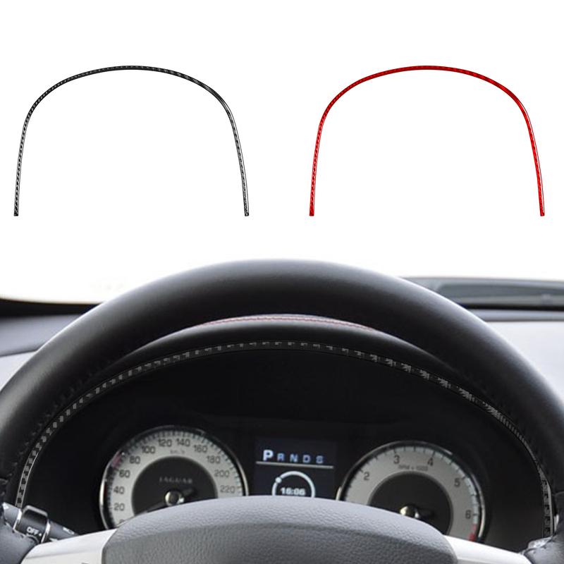 Carbon Fiber Dashboard Speedometer Strip Decals Cover Modified Trim Sticker Car Interior Accessories For Jaguar XF 2008—2015