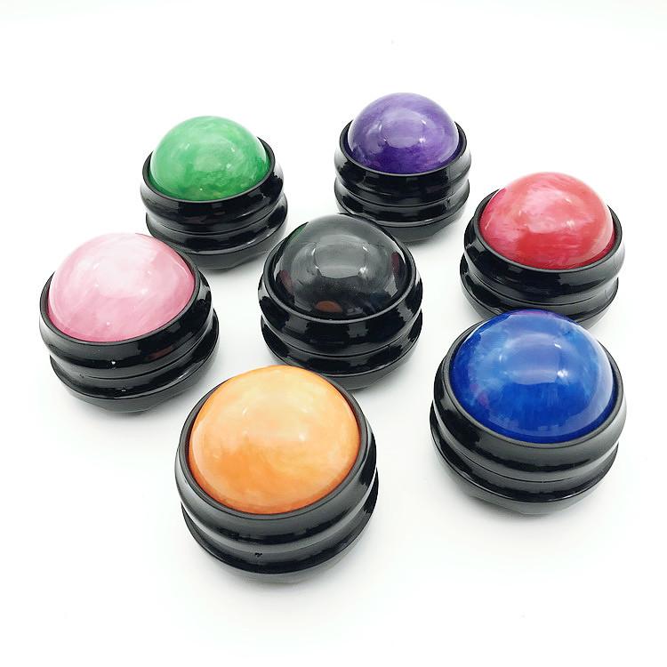 Handheld Resin Massage Roller for Acupressure and Muscle Relaxation