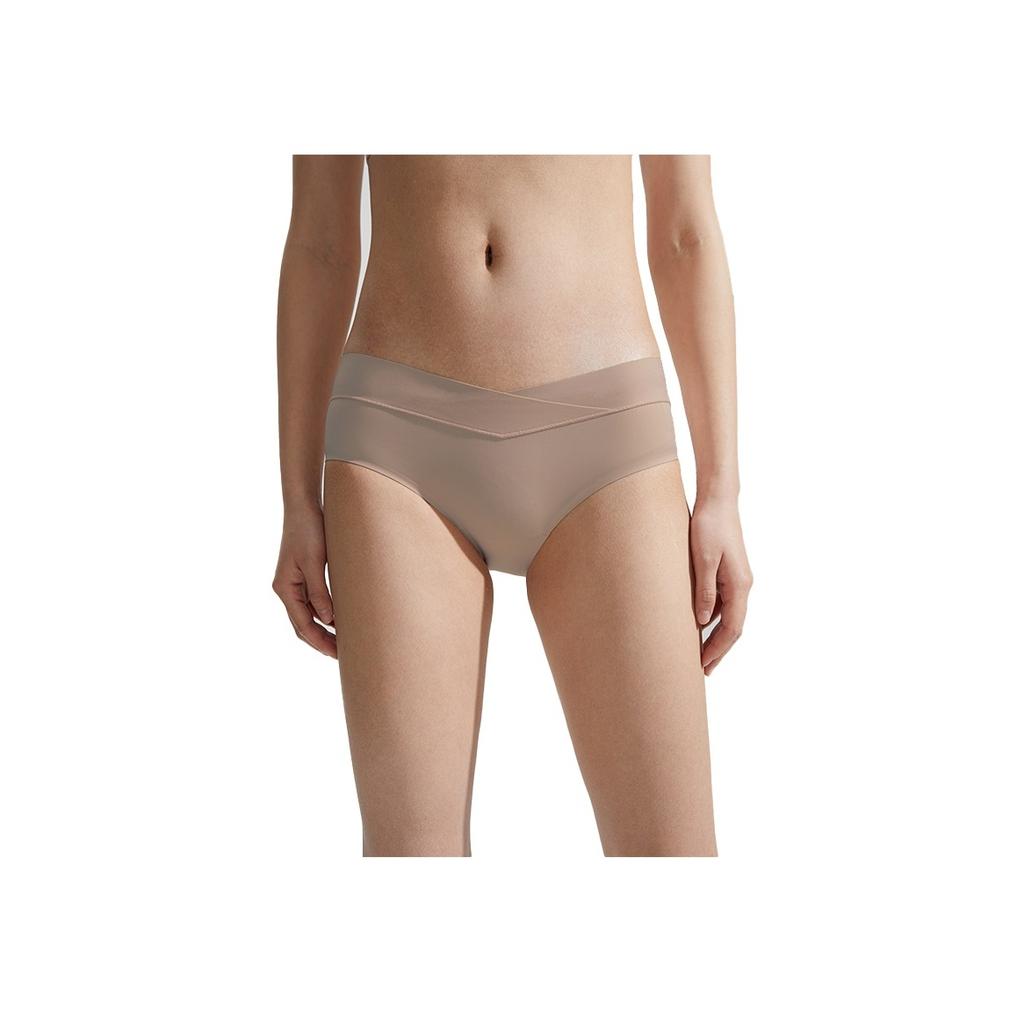 Calvin Klein Solid Minimalist Sexy Seamless High Elasticity Triangle Underwear Women underwear Peach-Pink QF6357ADTRN