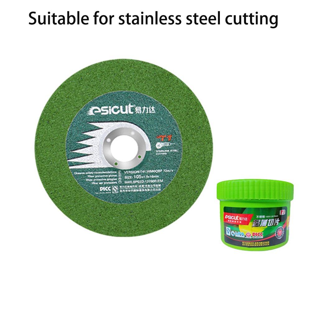 10pcs Stainless Steel Tile Cutting Discs Ultra Fine Double Mesh Angle Grinder Discs Wear-resistance Resin Metal Cutting Disc