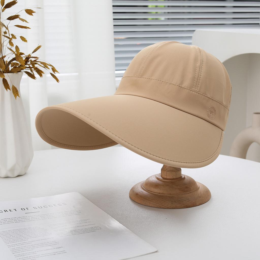 Zama Tail Fisherman Sun Protection Hat Women'S Summer Plus Brim Empty Top Casual Sun Hat Vinyl Sun Hat