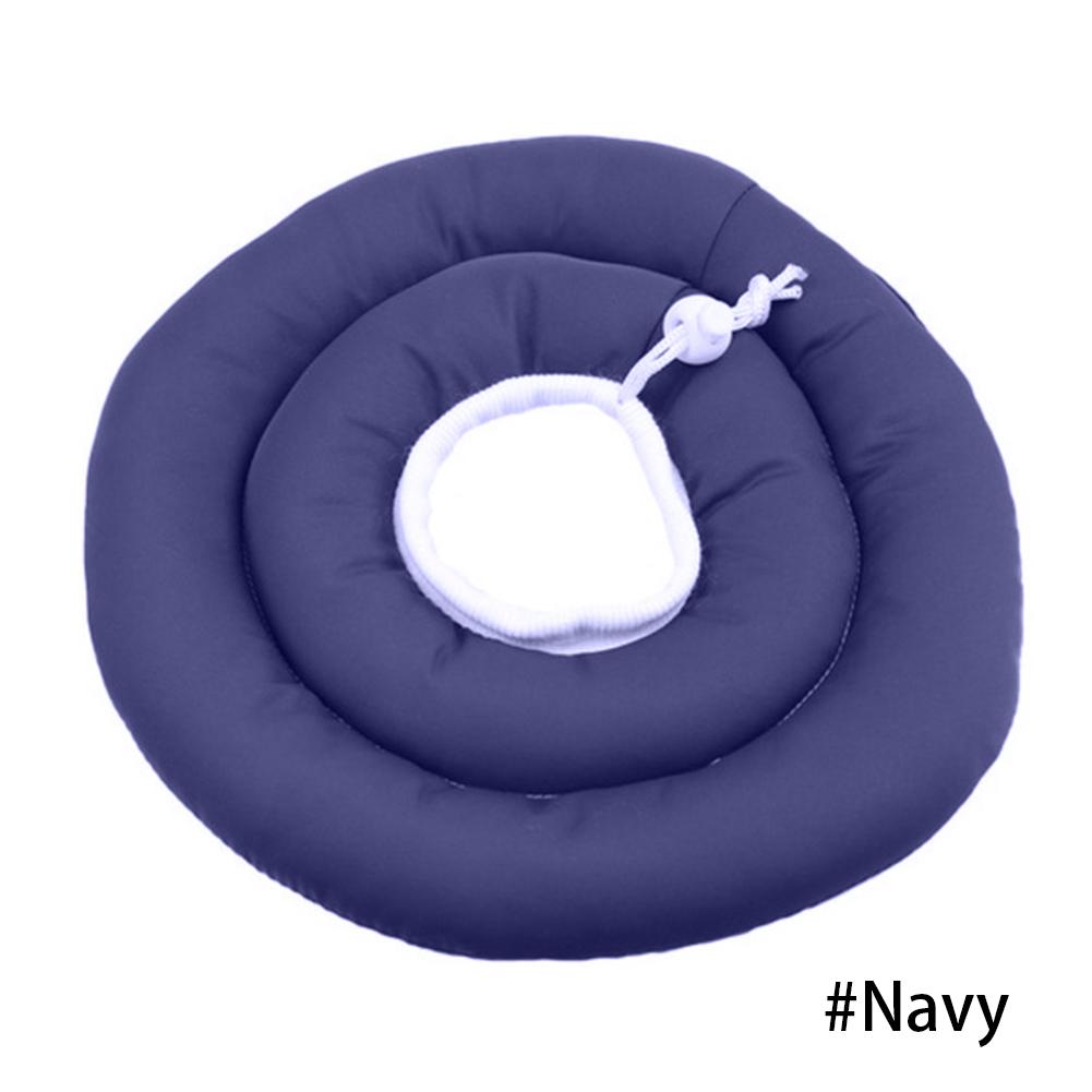 

Удобный ошейник для восстановления домашних животных, водостойкий, мягкий регулируемый защитный конус после операции для собак и кошек, елизаветинский ошейник S синий