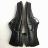 60s Vintage DEAUVILLE Rare CORFAM Leather U-Tip Business Shoes Black size 9 26.5-27.0(USED)