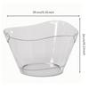 Ice Bucket Stable Flat Base, Clear Drink Bucket, Shatterproof, Beverage Tub, for