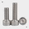 304 Stainless Steel M4 Hex Socket Head Cap Screw (15/22/28/80/90/110/120/130/140/150/160 mm)