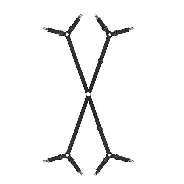 8/12 Clips Bed Sheet Fasteners Mattress Cover Anti-slip Holder Fixed Holder Adjustable Elastic Fitted Sheet Straps Crisscross