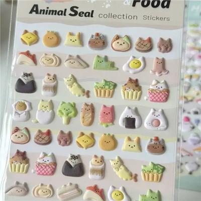 Autocollant Scrapbook Animal Cartoon Kawaii Autocollant Journaling Animal Mignon Décor DIY Papeterie Autocollant Bagage Fournitures Étudiant