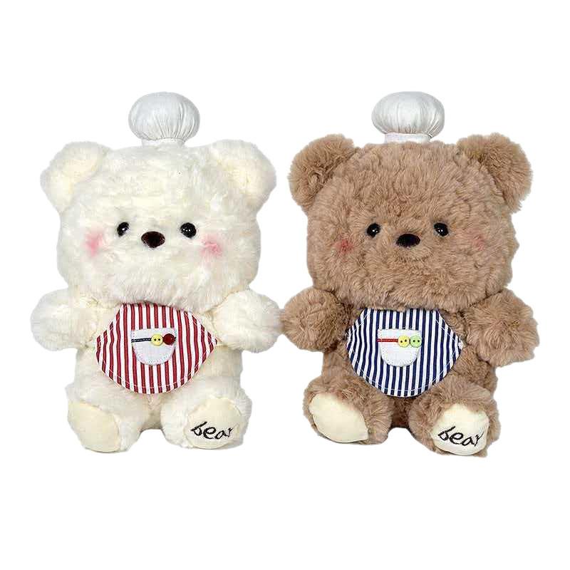 Chef Bear Plush Toy 8inch Wedding Doll With Pp Cotton Filling For Kids And Collectors
