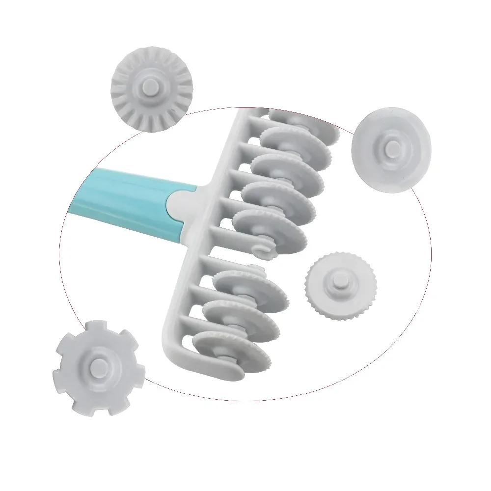37 Pieces / Set of Kitchen Baking Tools Fondant Ribbon Cutter, 4 Different Gear Embosser Set for Cake Dough Cutter Pastry Tools