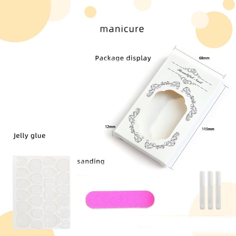 Aplicare Rapidă Model Inimă Unghii False Pătrate Scurte Unghii Lipibile Accesorii Pentru Sărbătorile de Ziua Îndrăgostiților