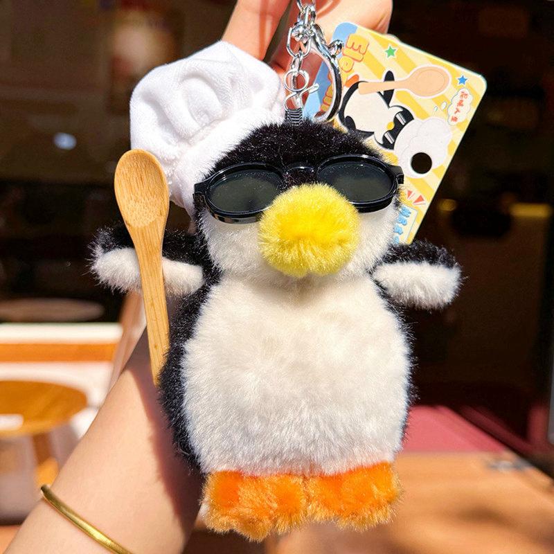 Cute Penguin Animated Character Series Cute Plush Animal Doll Backpack Pendant Decoration Trendy Toys Peripheral Surprise Gifts