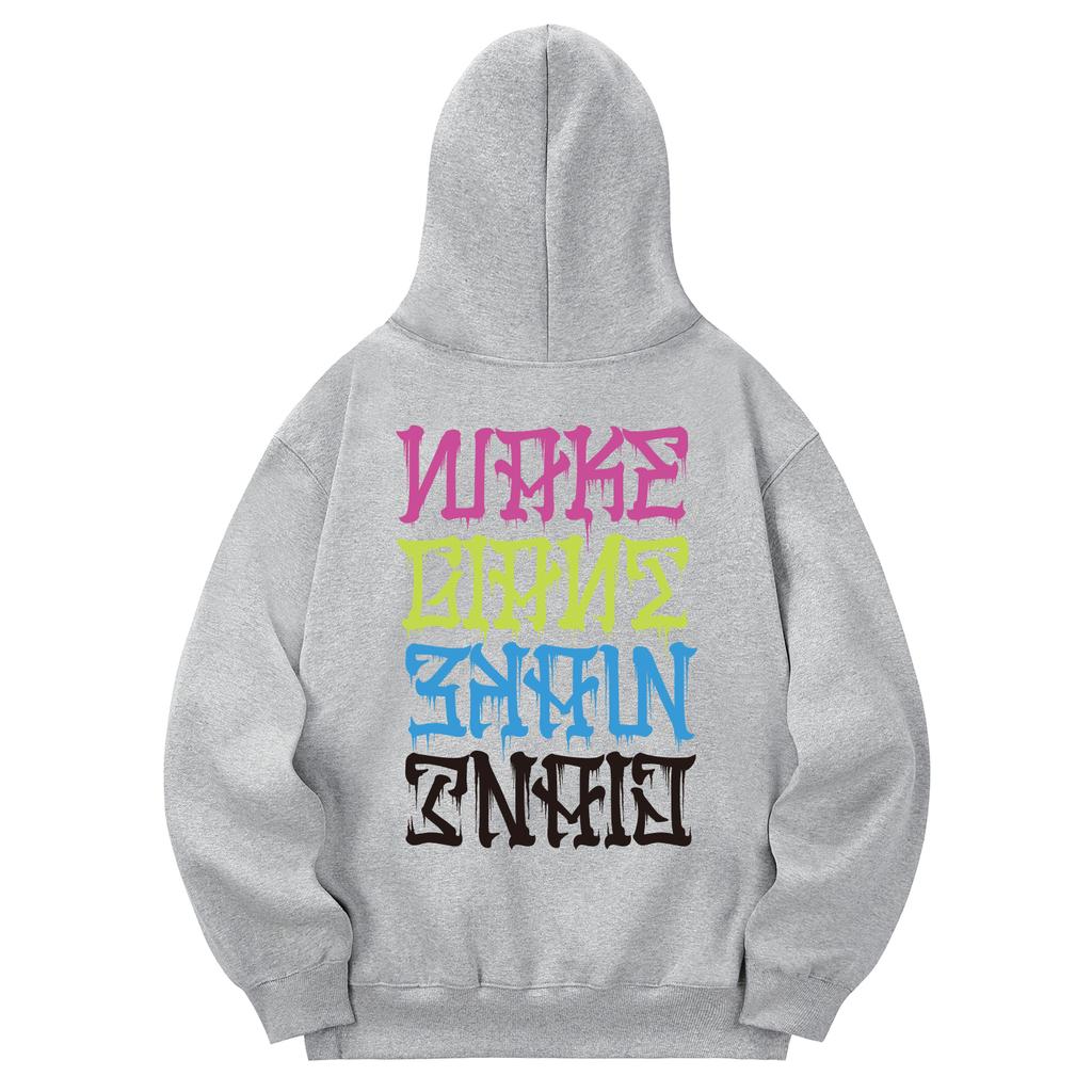 Khg0048 Khan Street Fleece-Lined Hoodie - Gray