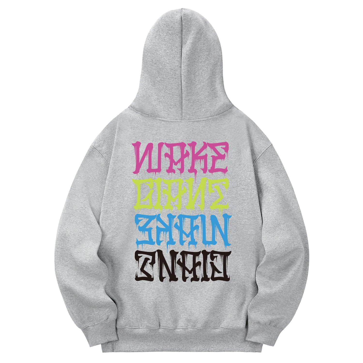 Khan 6312 Khg0048 Khan Street Fleece-Lined Hoodie - Gray L