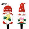 Metal Gnome Garden Art 4Pcs Christmas Stakes, Outdoor Decorative Iron Yard Signs, Weather Holiday Lawn Decor Gifts Resistant Sculptures for Flower Bed