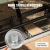 VEVOR Chainsaw Mill, Portable Sawmill 36 Cm-122 Cm Guide Bar, Galvanized Steel Chainsaw Planking Mill with 0.5 Cm-30 Cm Cutting Thickness
