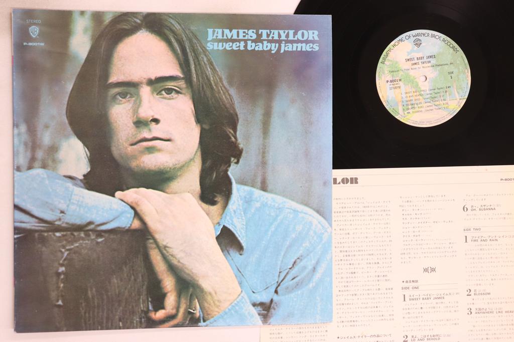 LP Record JAMES TAYLOR - Sweet Baby James P8001W WARNER BROS 1977 Japan Rock Used