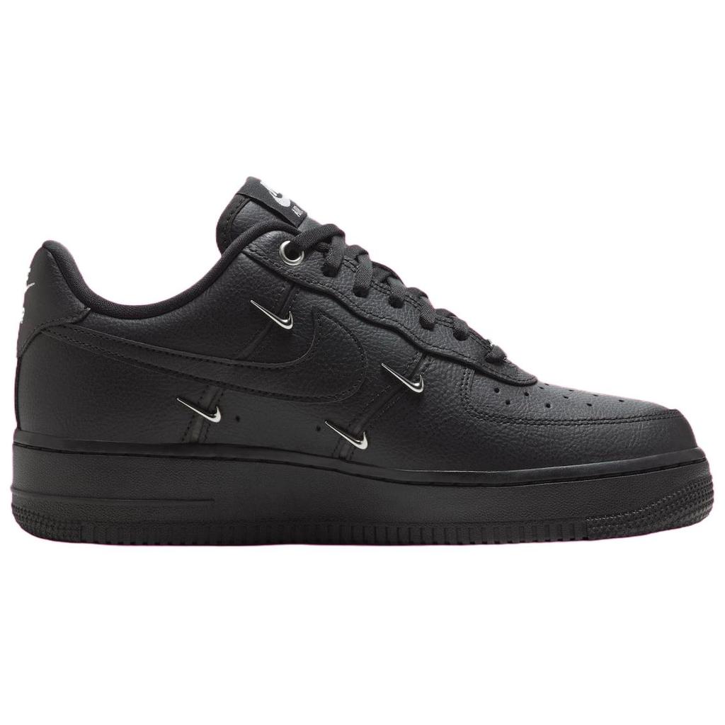 Nike Air Force 1 Low '07 Lx Black Silver Mini Swoosh Women's Sneakers HQ1180-001